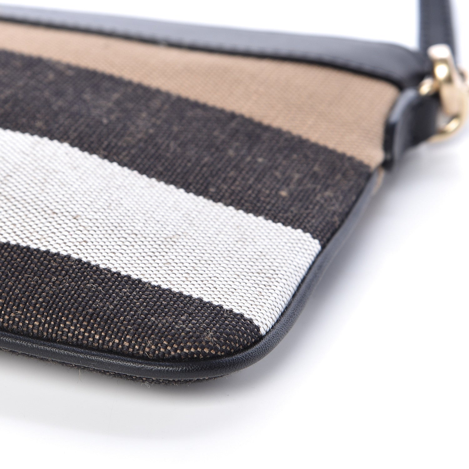 Burberry Mega Check Peyton Crossbody Clutch Bag Black 11 of 11