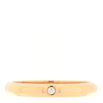 Cartier 18K Yellow Gold Diamond 2.6mm 1895 Wedding Band Ring 48 4.5 1 of 5