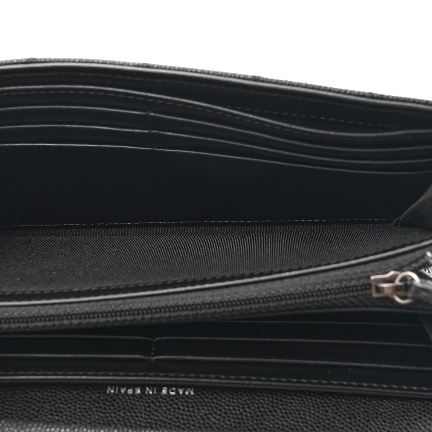 Caviar Quilted Long Boy Flap Wallet Black