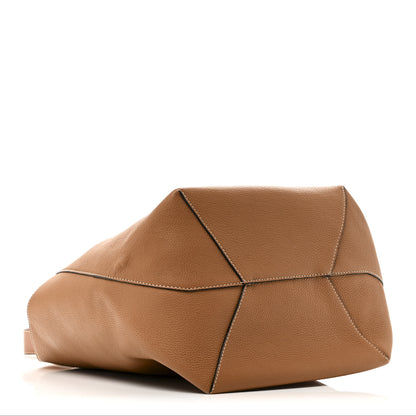 Loewe Calfskin Belted Balloon Bucket Shoulder Bag Tan 4 of 9