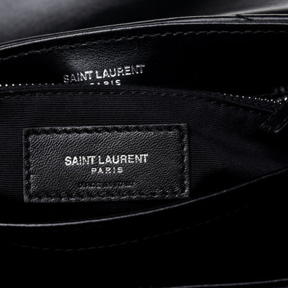 Saint Laurent Calfskin Y Quilted Monogram Toy Loulou Crossbody Bag Black 7 of 13