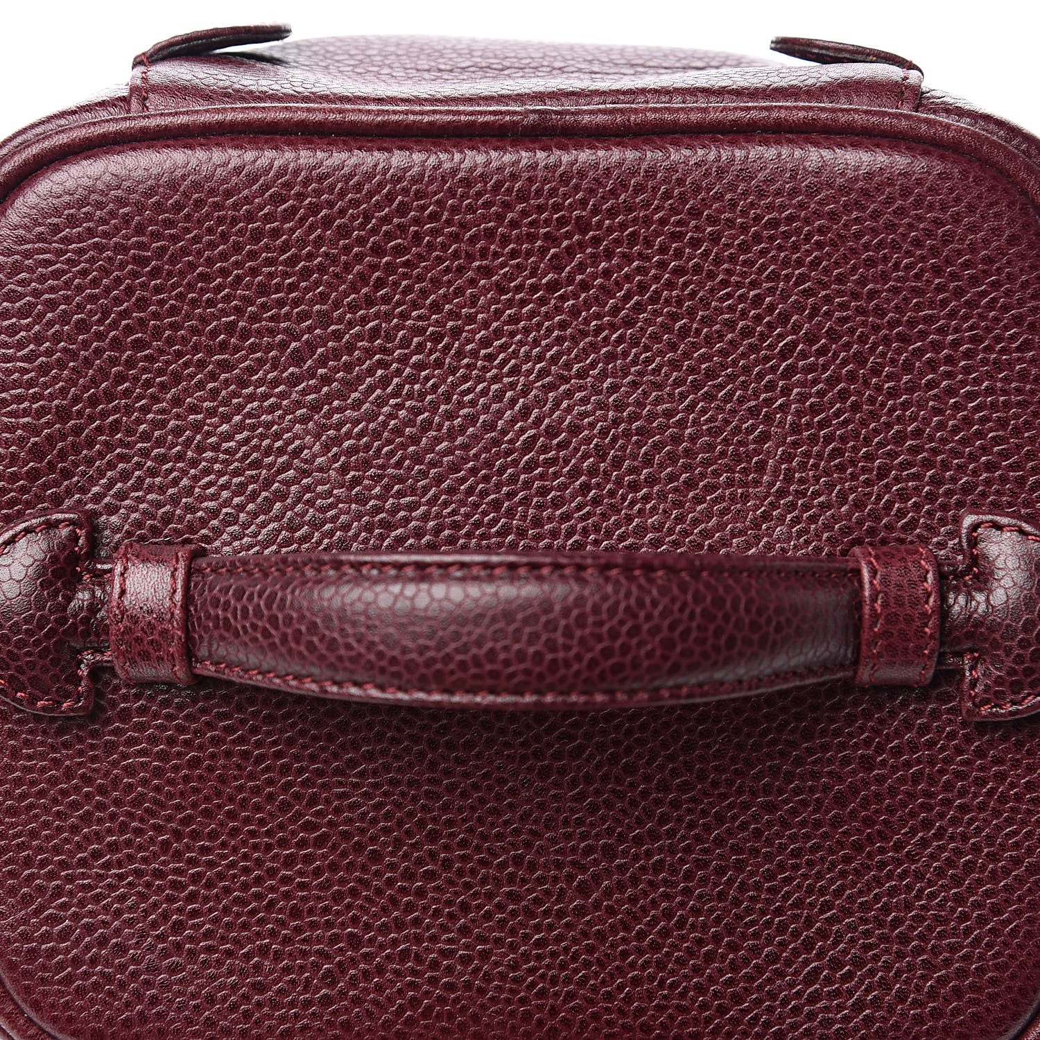 Chanel Caviar Vanity Cosmetic Case Burgundy 11 of 12