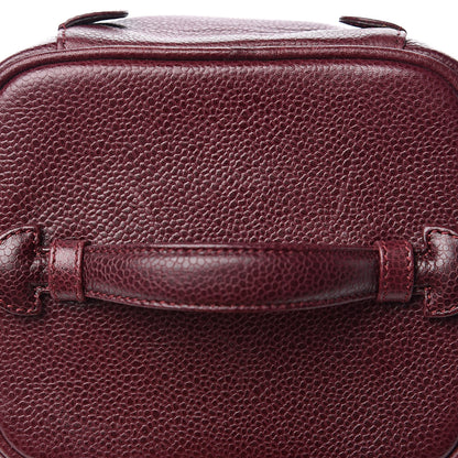 Chanel Caviar Vanity Cosmetic Case Burgundy 11 of 12
