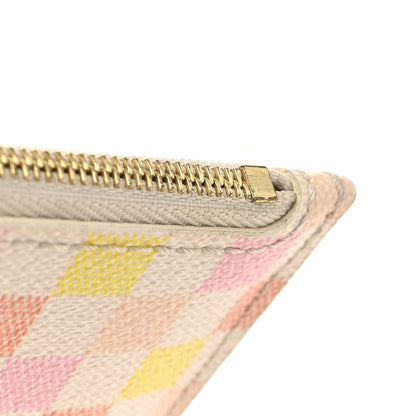 Louis Vuitton Damierlicious Neverfull Pochette Rose Peach 9 of 9