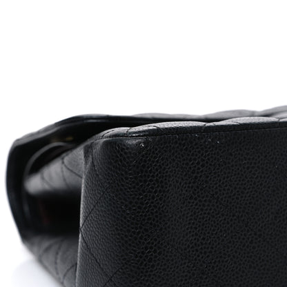 Chanel Caviar Quilted Jumbo Double Flap Black 12 of 12