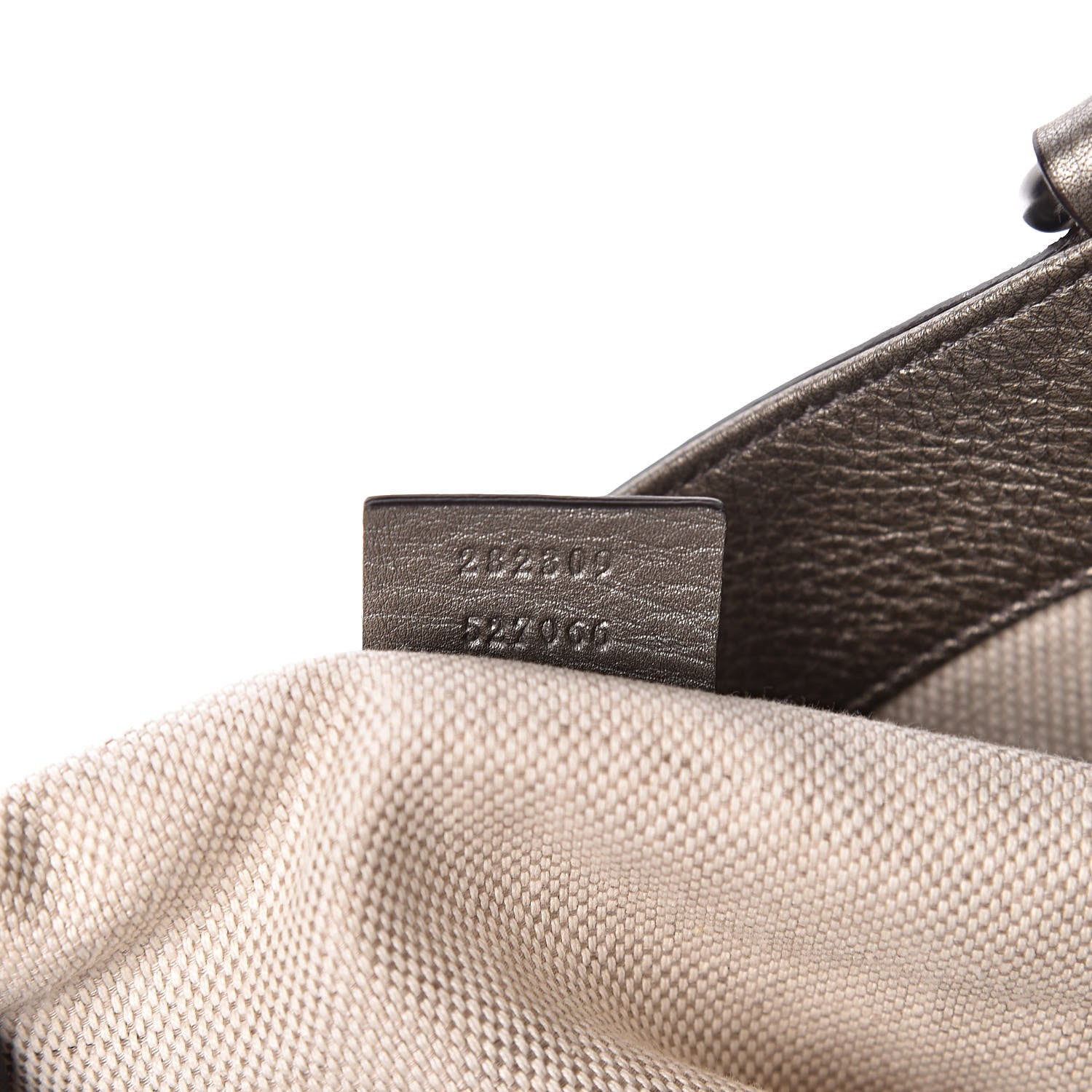 Gucci Metallic Pebbled Calfskin Medium Soho Shoulder Bag Sasso 7 of 10