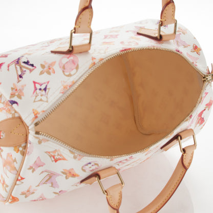 Louis Vuitton Watercolor Aquarelle Speedy 30 White 6 of 7