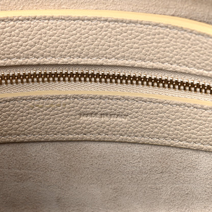 Celine Soft Grained Calfskin Small Belt Cabas Phantom Vanilla 6 of 11