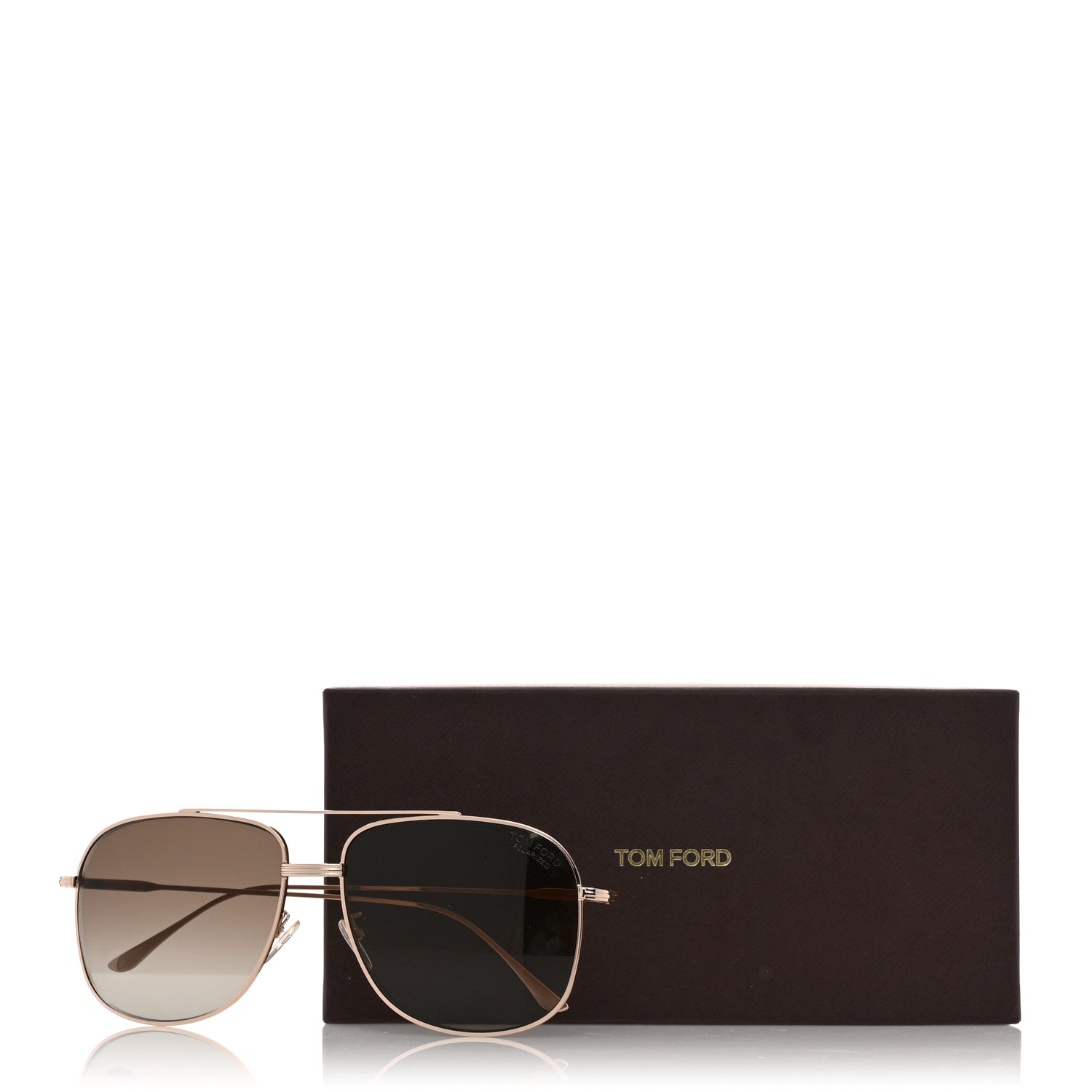 Tom Ford Metal Pilot Sunglasses FT0883 Gold 9 of 9