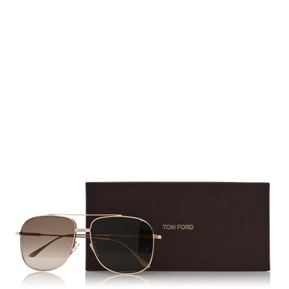 Tom Ford Metal Pilot Sunglasses FT0883 Gold 9 of 9