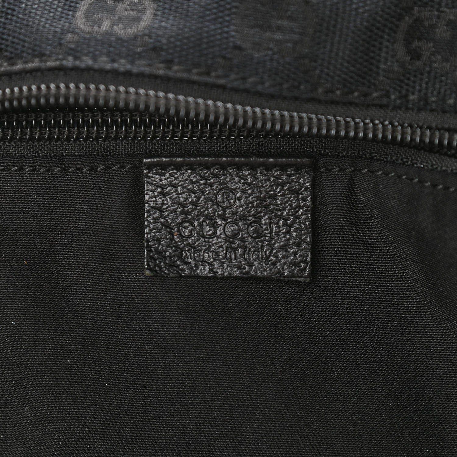 Gucci GG Monogram Large Web Handle Bucket Tote Black 6 of 12