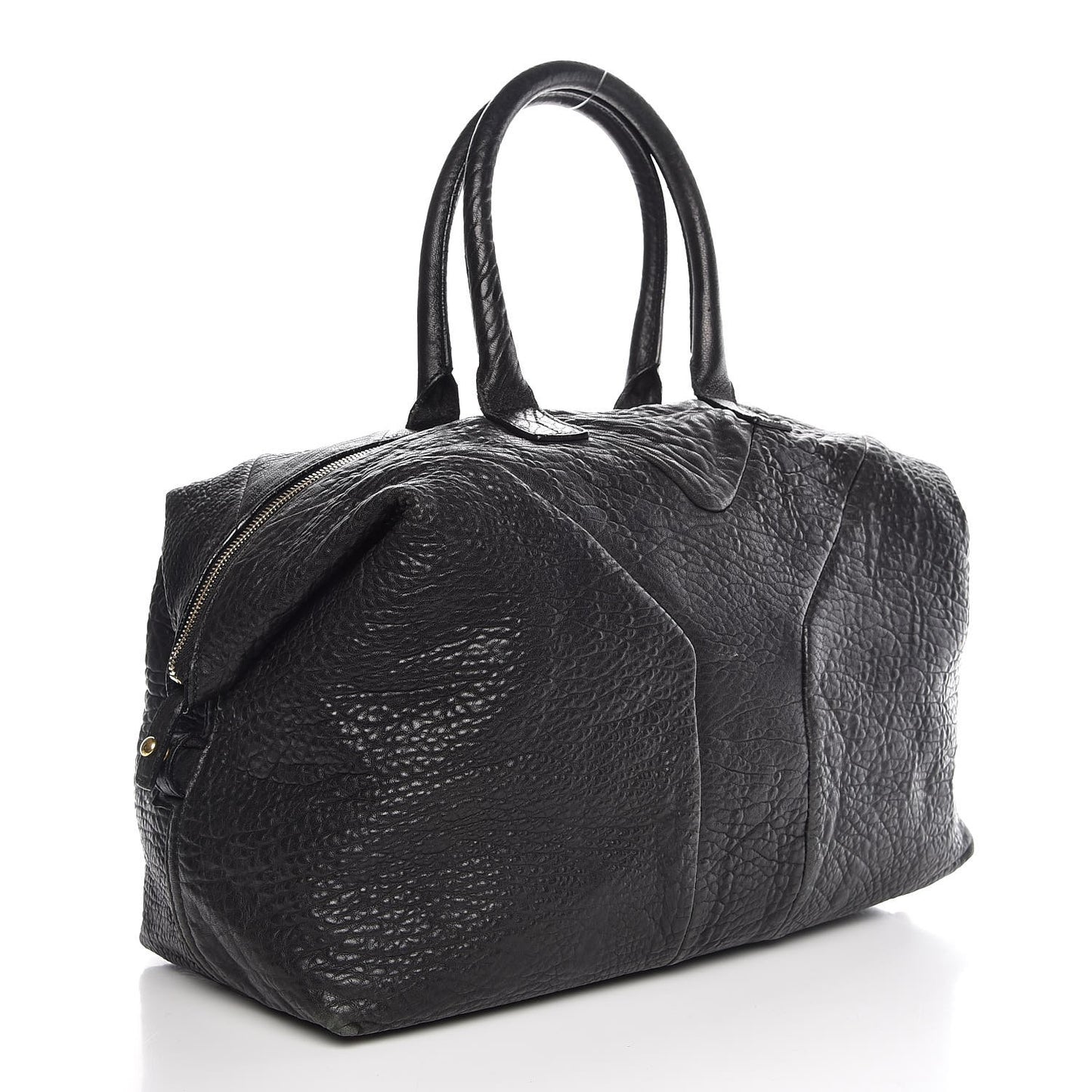 Pebbled Lambskin Medium Easy Sac Black