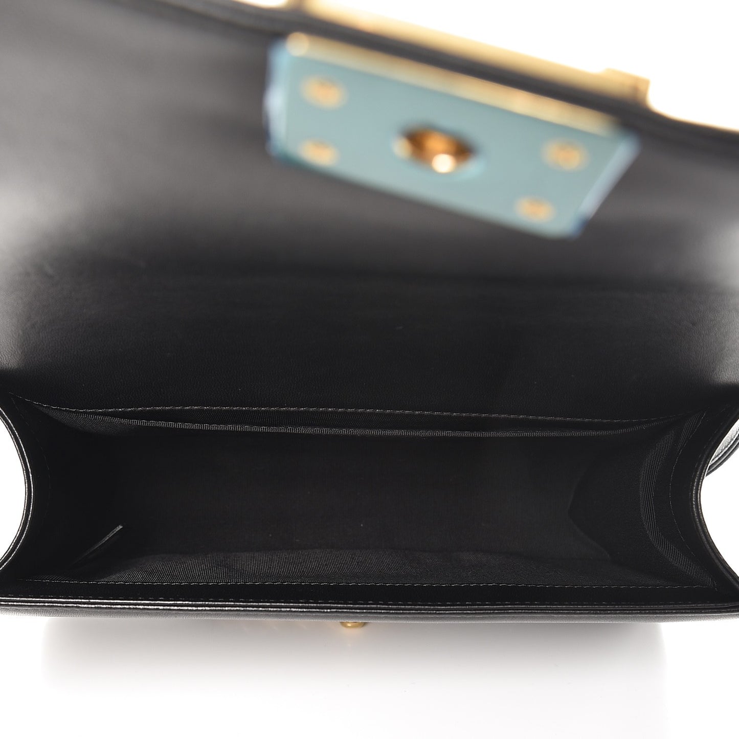 Lambskin Quilted Medium Boy Flap Black