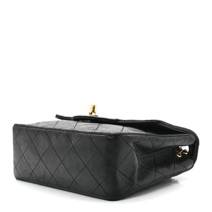 Chanel Lambskin Quilted Mini Square Flap Bag Black 9 of 11
