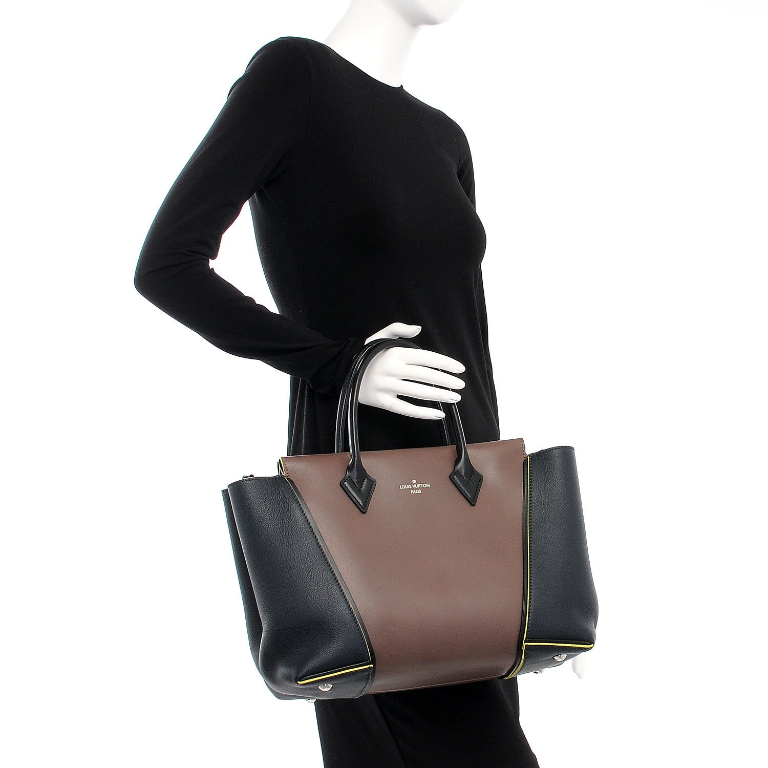 Louis Vuitton Veau Cachemire Cuir Orfevre Tote W PM Gris Neon 2 of 14
