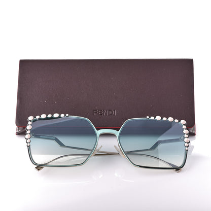 Fendi Metal Dots Square Sunglasses FF 0259/S Green Palladium 7 of 7