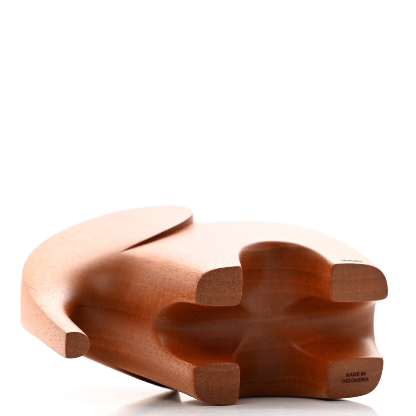 Mahogany Wood Elephant Lao Paperweight Naturel