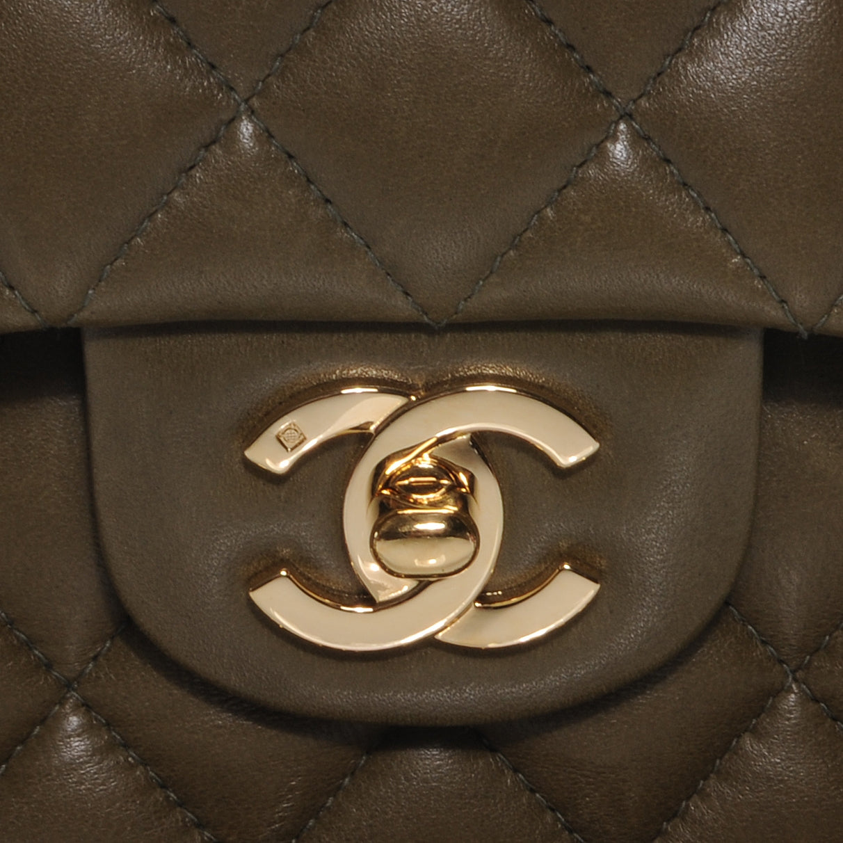 Lambskin Medium Double Flap Green