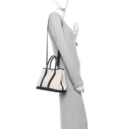 Hermes Buffle Skipper Toile Garden Party 30 TPM Marron Fonce 2 of 9