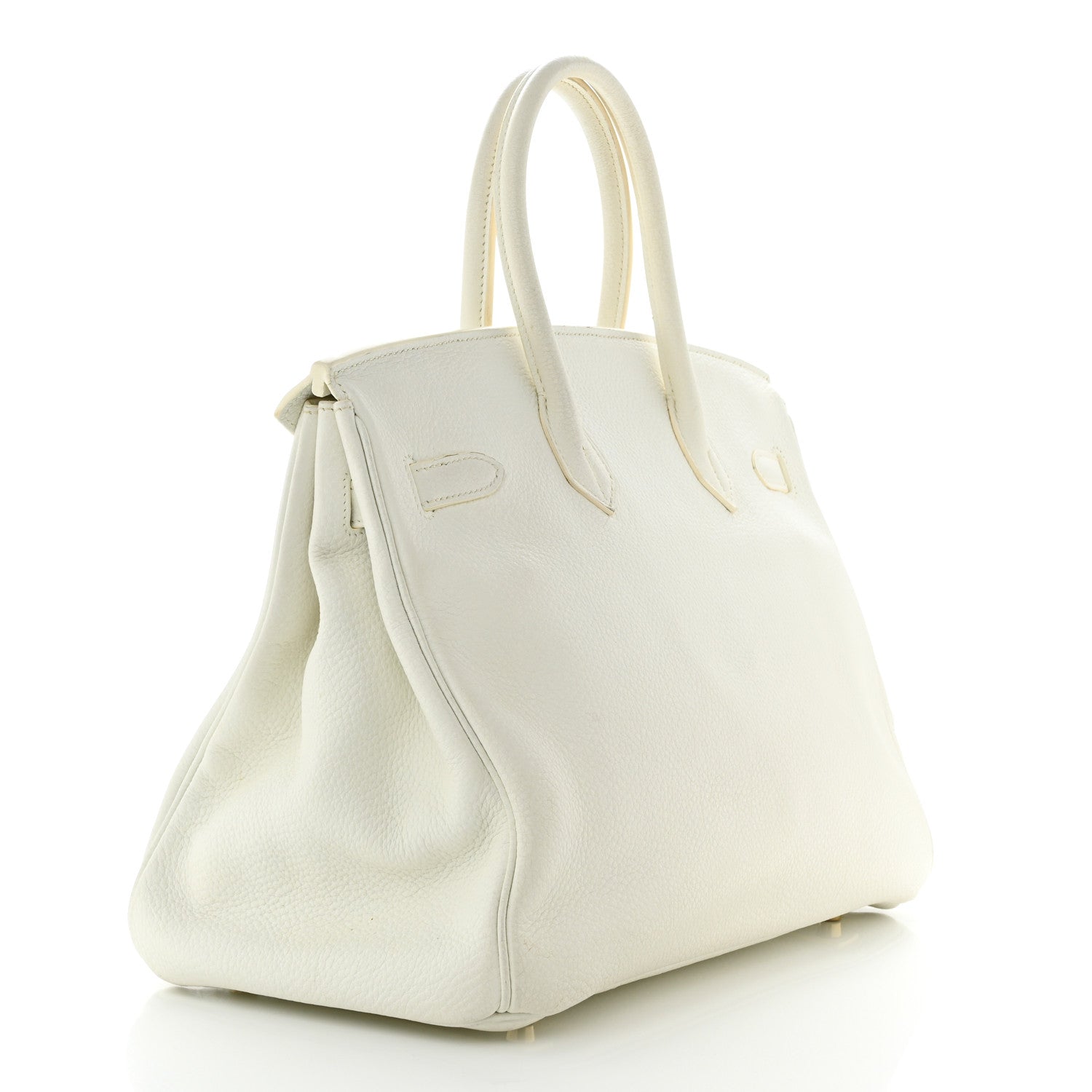 Hermes Taurillon Clemence Birkin 35 White 3 of 16
