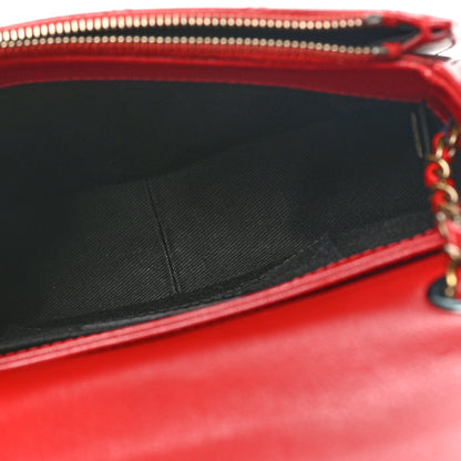 Chanel Shiny Calfskin Goatskin Quilted Small Coco Curve Messenger Flap Red 5 of 10