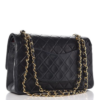 Chanel Lambskin Quilted Medium Double Flap Black 3 of 15
