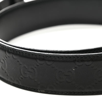 Gucci Guccissima Interlocking G Belt 85 34 Black 6 of 9