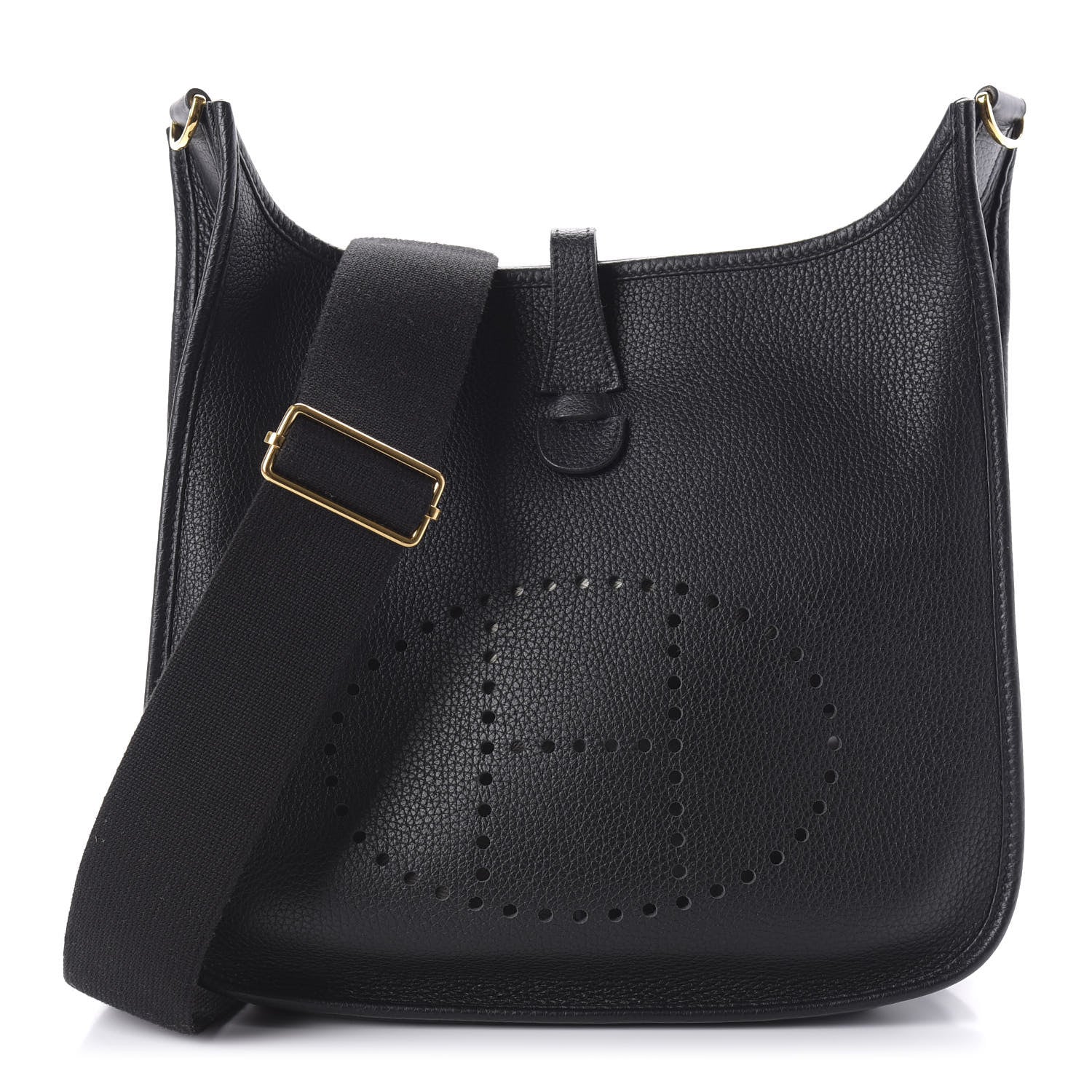 Hermes Taurillon Clemence Evelyne III PM Black 1 of 10