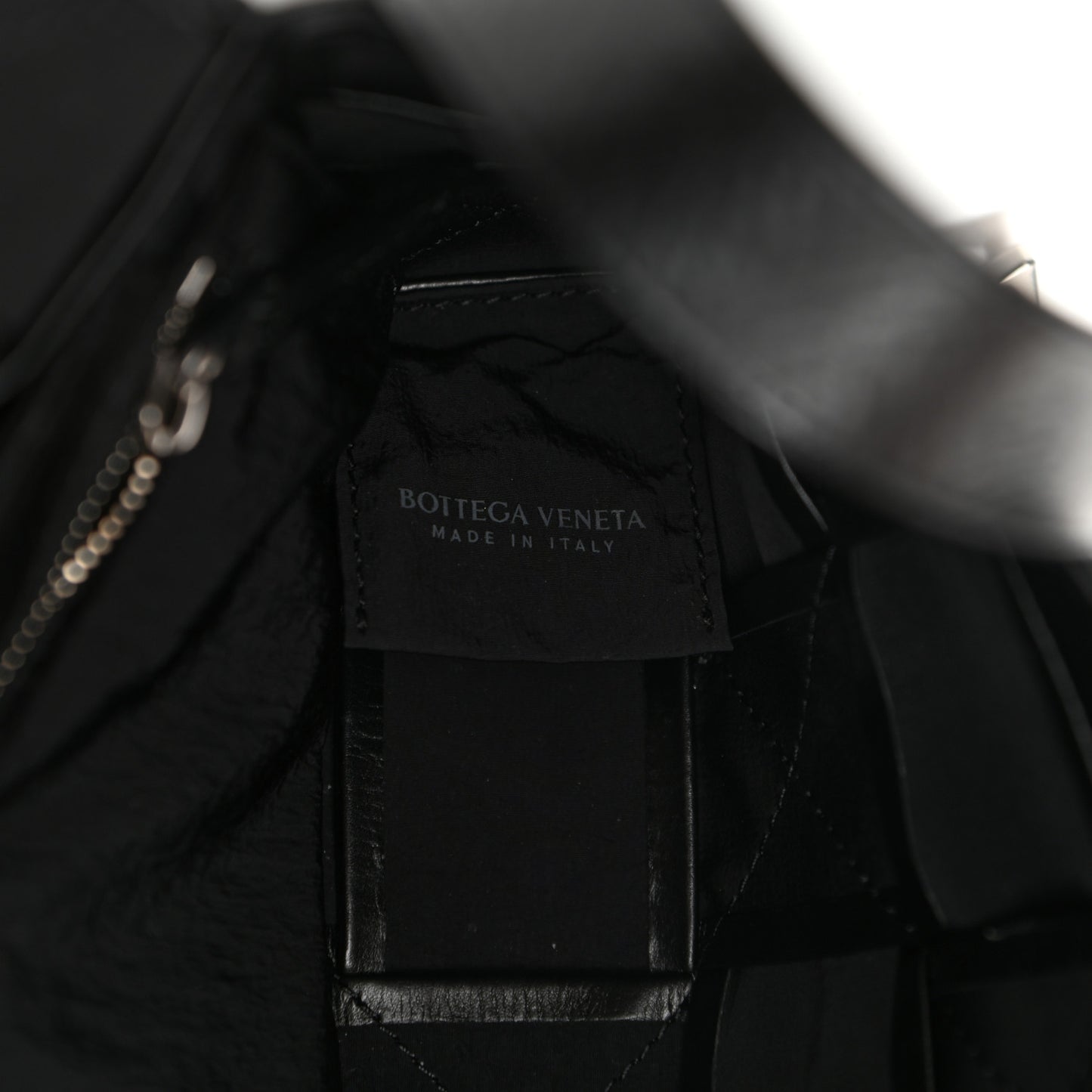 Paper Calfskin Maxi Intreccio Cassette Crossbody Bag Black