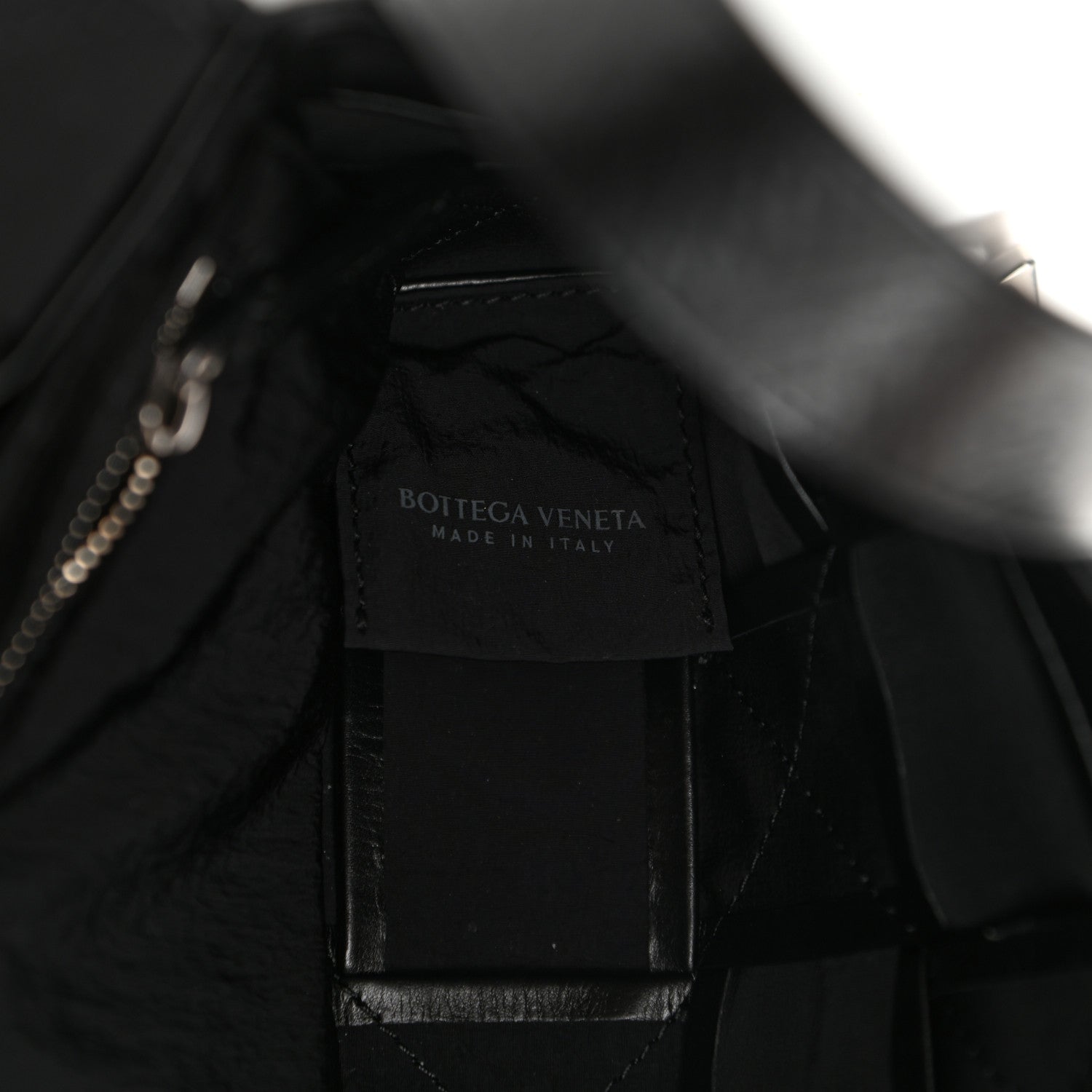 Bottega Veneta Paper Calfskin Maxi Intreccio Cassette Crossbody Bag Black 6 of 8