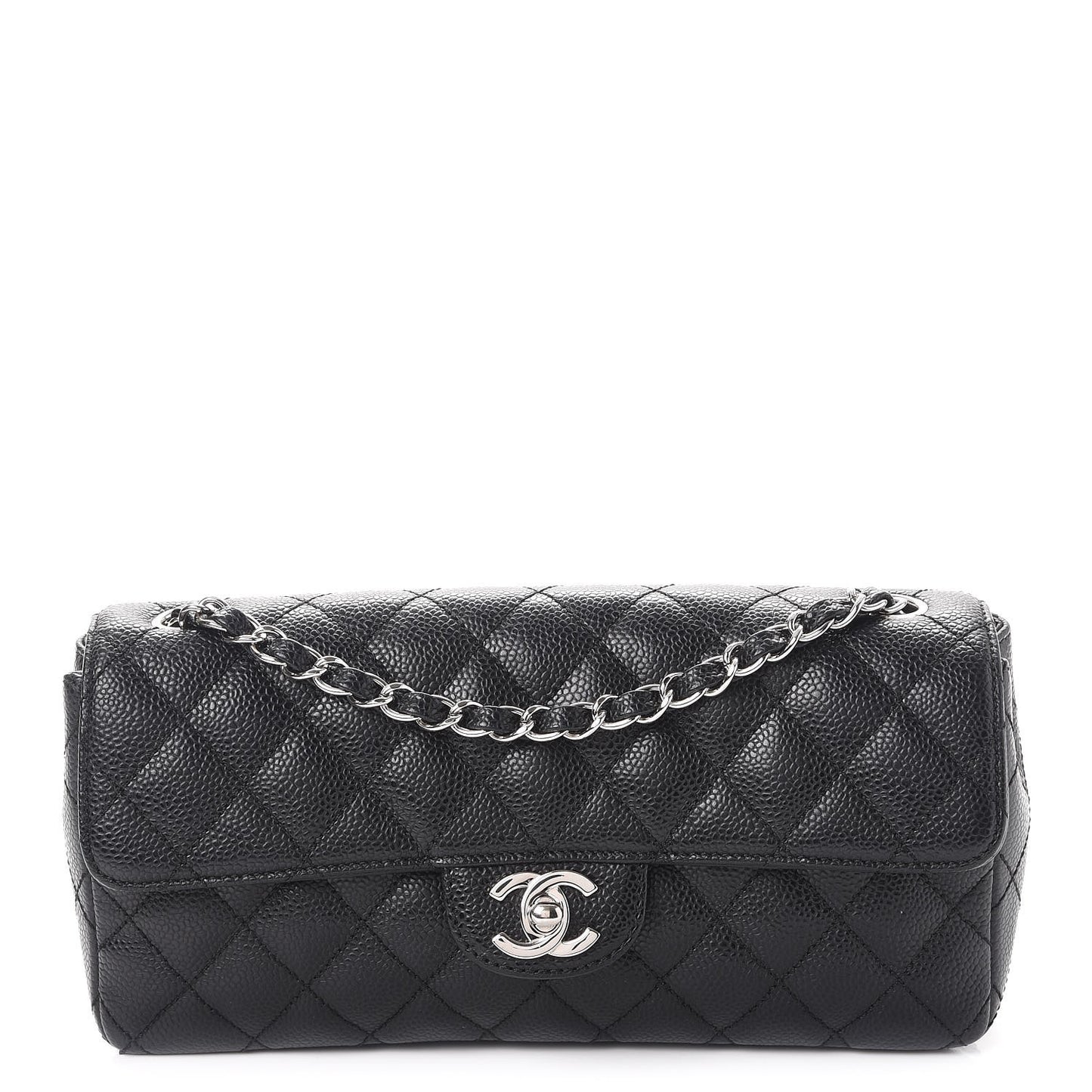 Caviar Quilted East West Flap Black