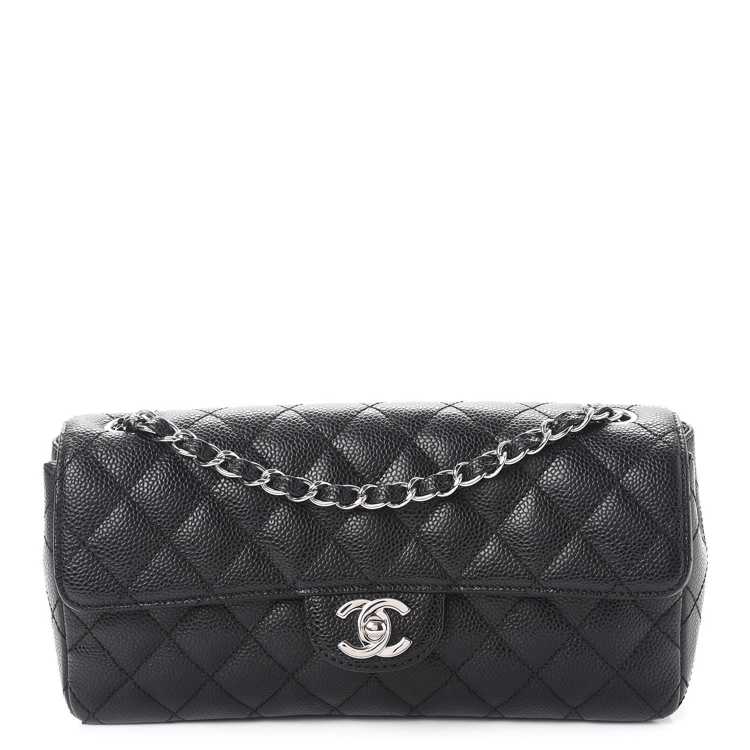 Chanel Caviar Quilted East West Flap Black 1 of 8