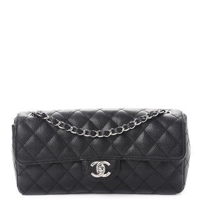 Chanel Caviar Quilted East West Flap Black 1 of 8