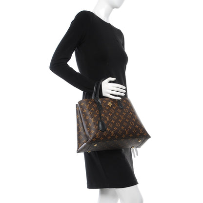 Louis Vuitton Monogram Flower Tote Black 3 of 9