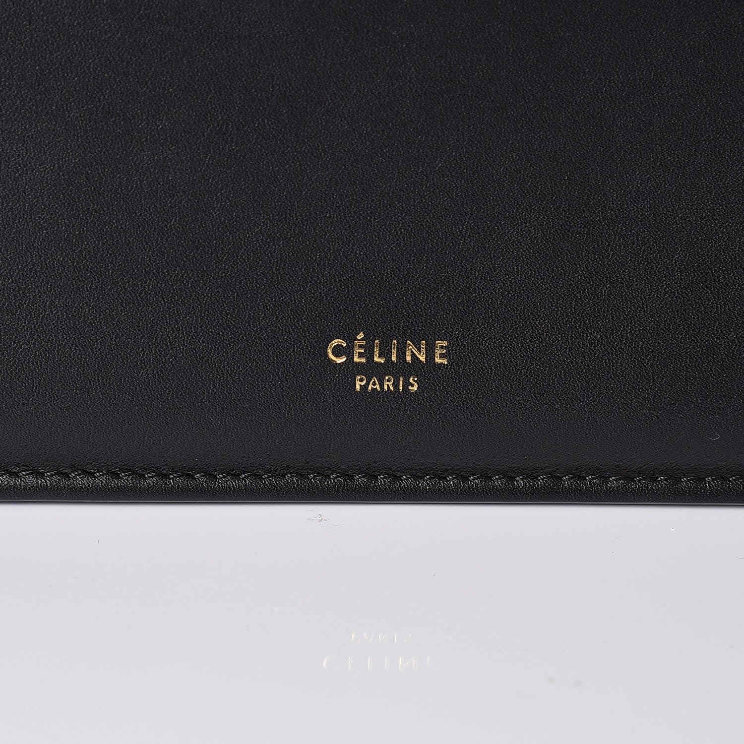 Celine Smooth Calfskin Medium Clasp Shoulder Bag Black 6 of 11