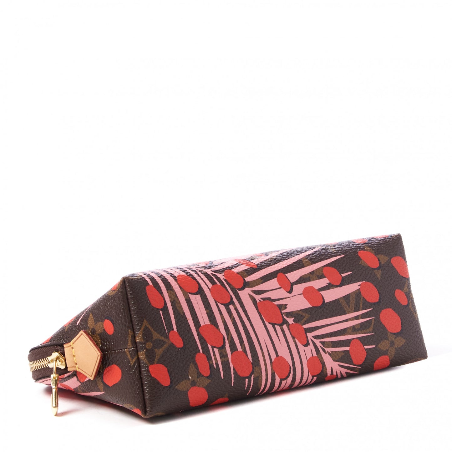 Monogram Jungle Dots Cosmetic Pouch Sugar Pink Poppy