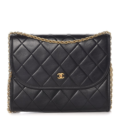 Chanel Lambskin Quilted Mini Flap Black 1 of 10