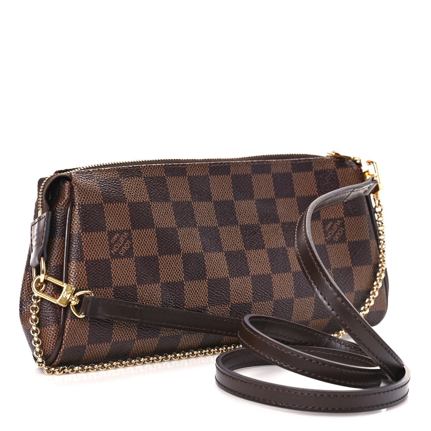 Louis Vuitton Damier Ebene Eva Clutch 3 of 10