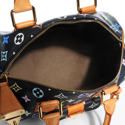 Louis Vuitton Monogram Multicolor Speedy 30 Black 5 of 8