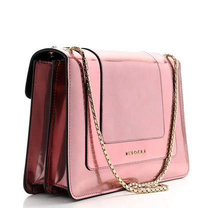 Bulgari Metallic Calfskin Serpenti Forever Crossbody Bag Rose Quartz 4 of 14