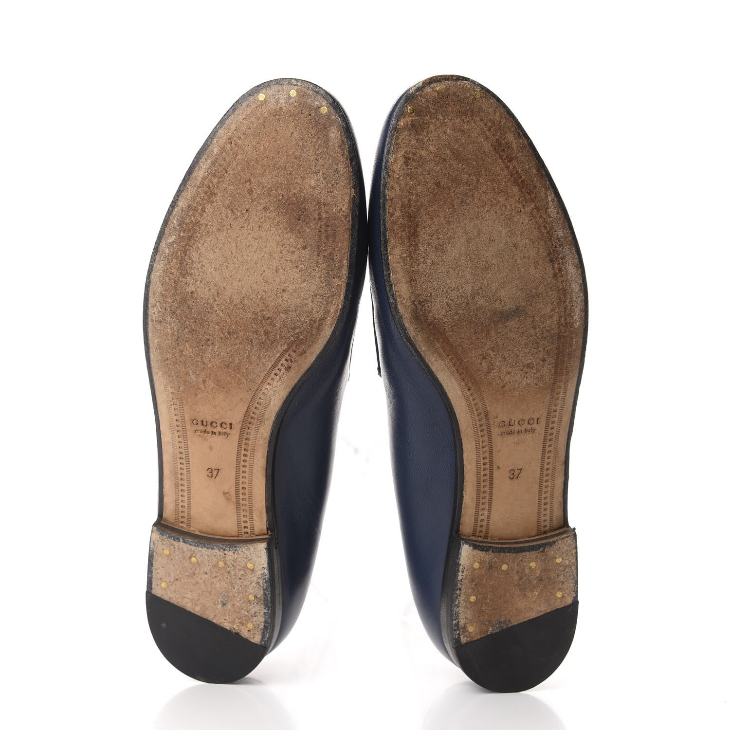 Gucci Malaga Kid Womens Jordaan Loafers 37 Blue Agata 5 of 8