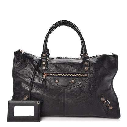 Balenciaga Agneau Giant 12 Rose Gold Hardware Work Black 1 of 9