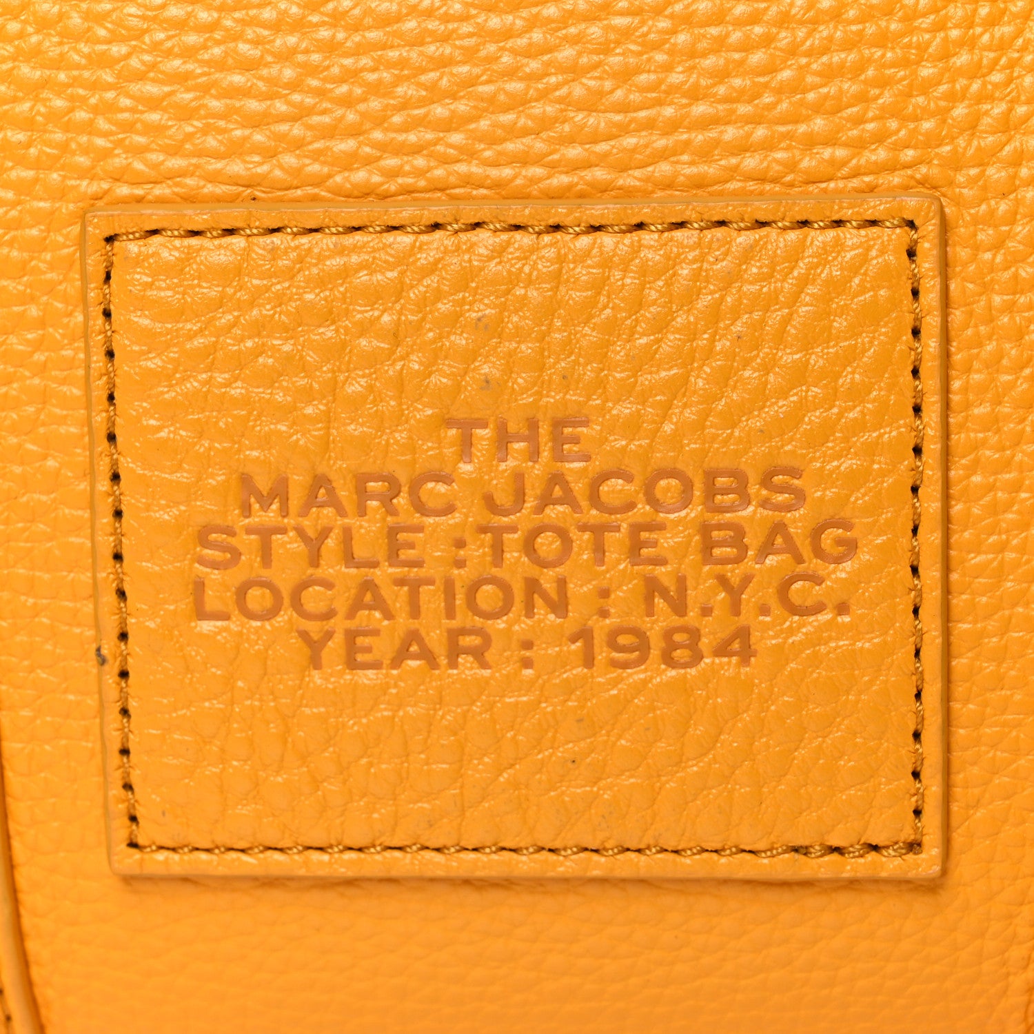 Marc Jacobs Grained Calfskin Small The Tote Bag Artisan Gold 13 of 22