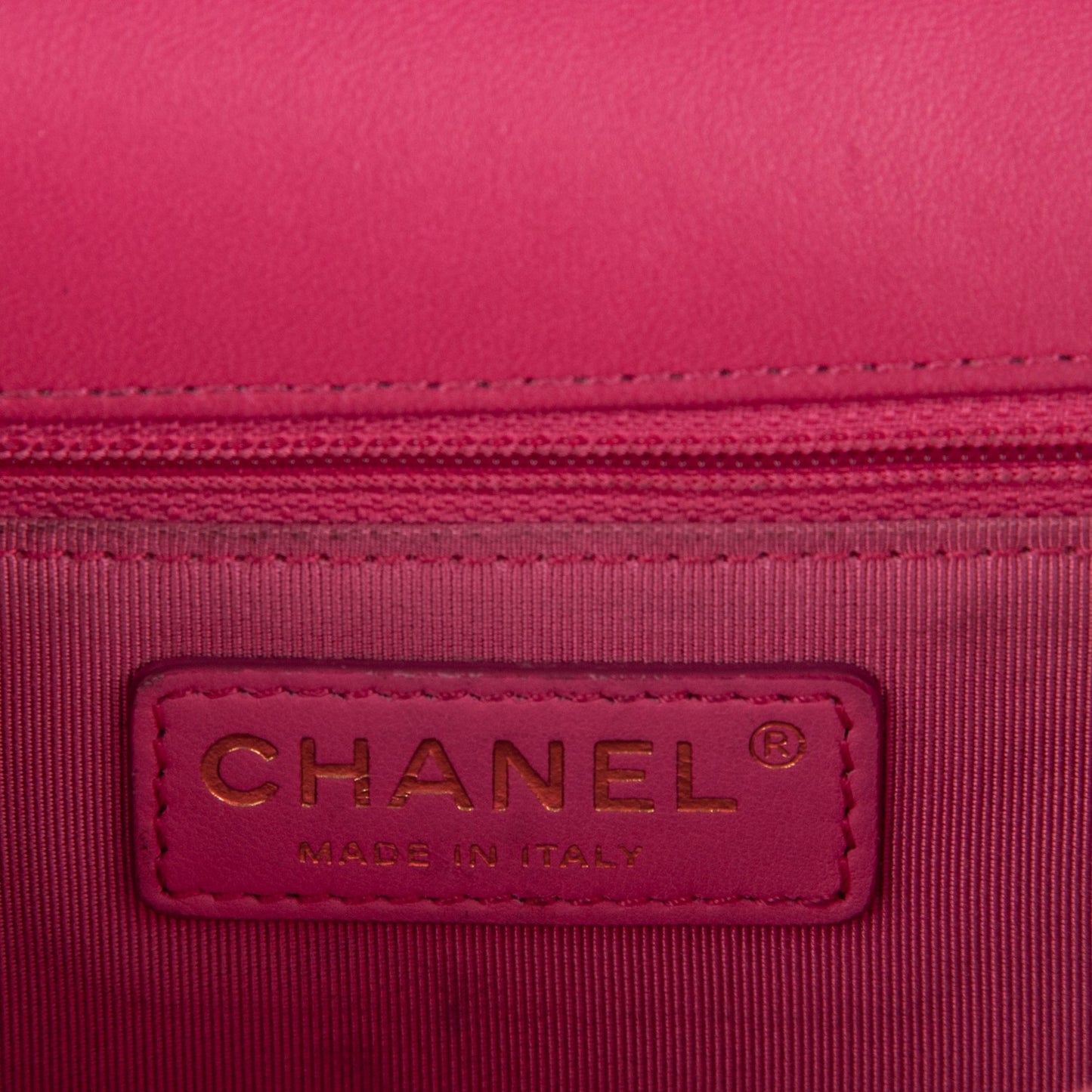 Lambskin Quilted Jumbo Mademoiselle Chic Flap Fuchsia