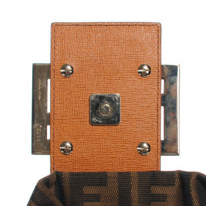 Fendi Zucca Vitello Elite Messenger Baguette Tobacco Ocra 5 of 8