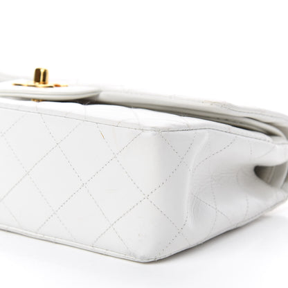 Chanel Lambskin Quilted Small Double Flap White 8 of 16