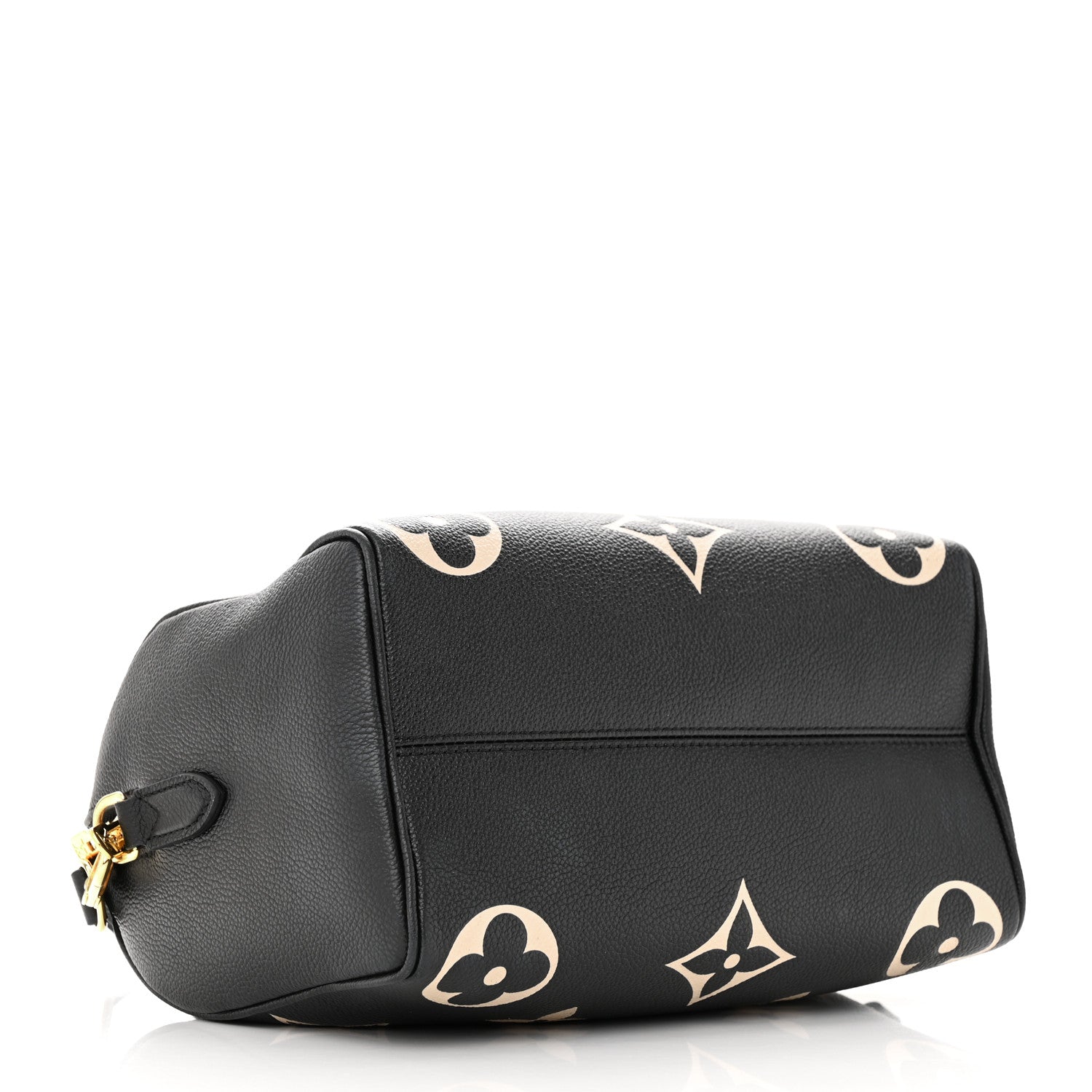 Louis Vuitton Empreinte Monogram Giant Speedy Bandouliere 25 Black Beige 4 of 9