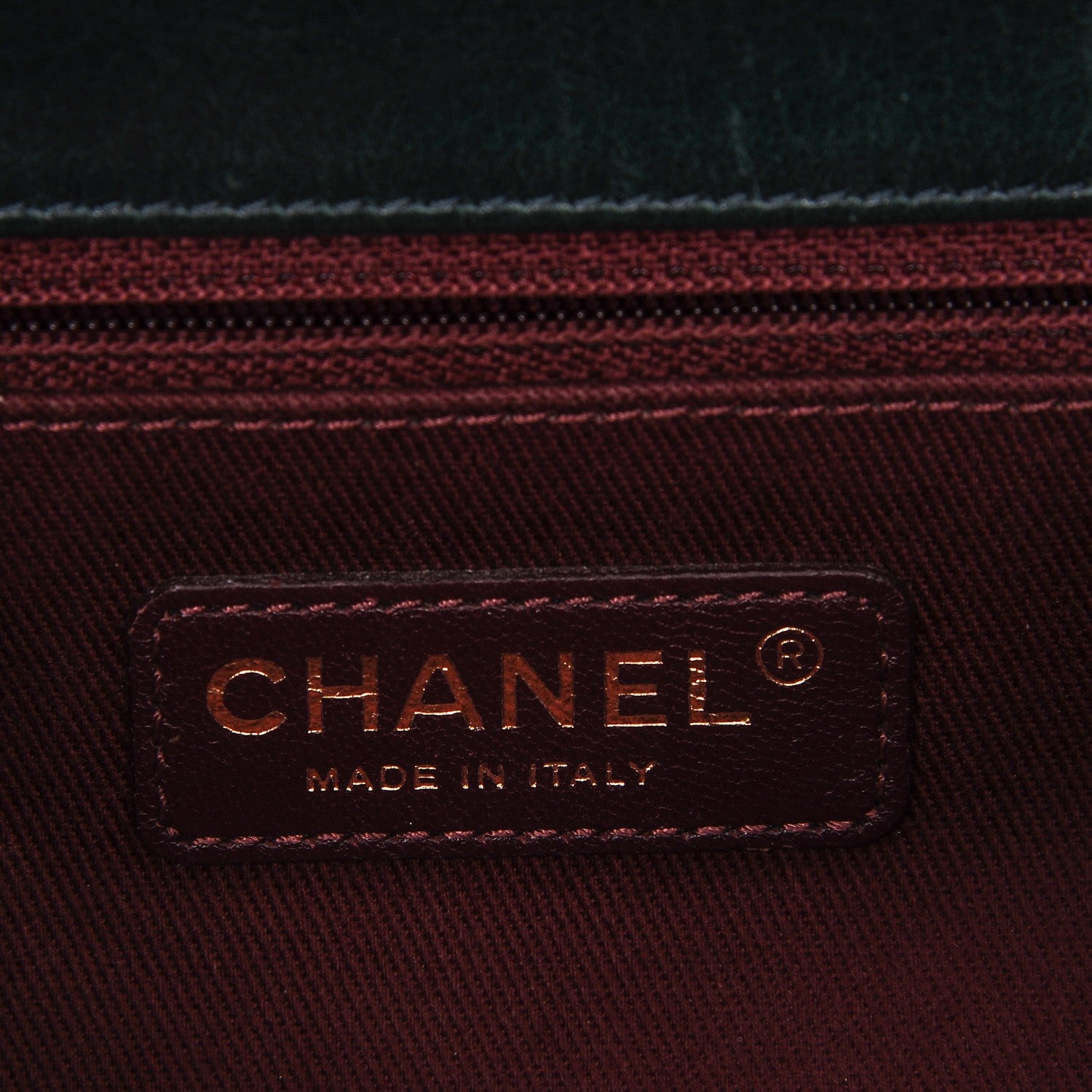 Chanel Glazed Calfskin Quilted Perfect Edge Large Flap Green 9 of 10
