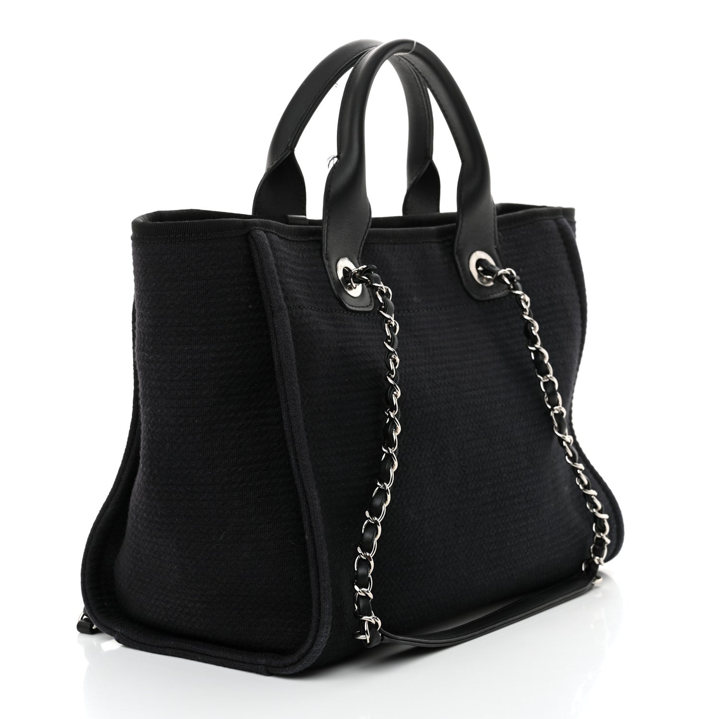 Mixed Fibers Small Deauville Tote Black