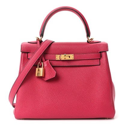 Hermes Togo Kelly Retourne 25 Framboise 1 of 10